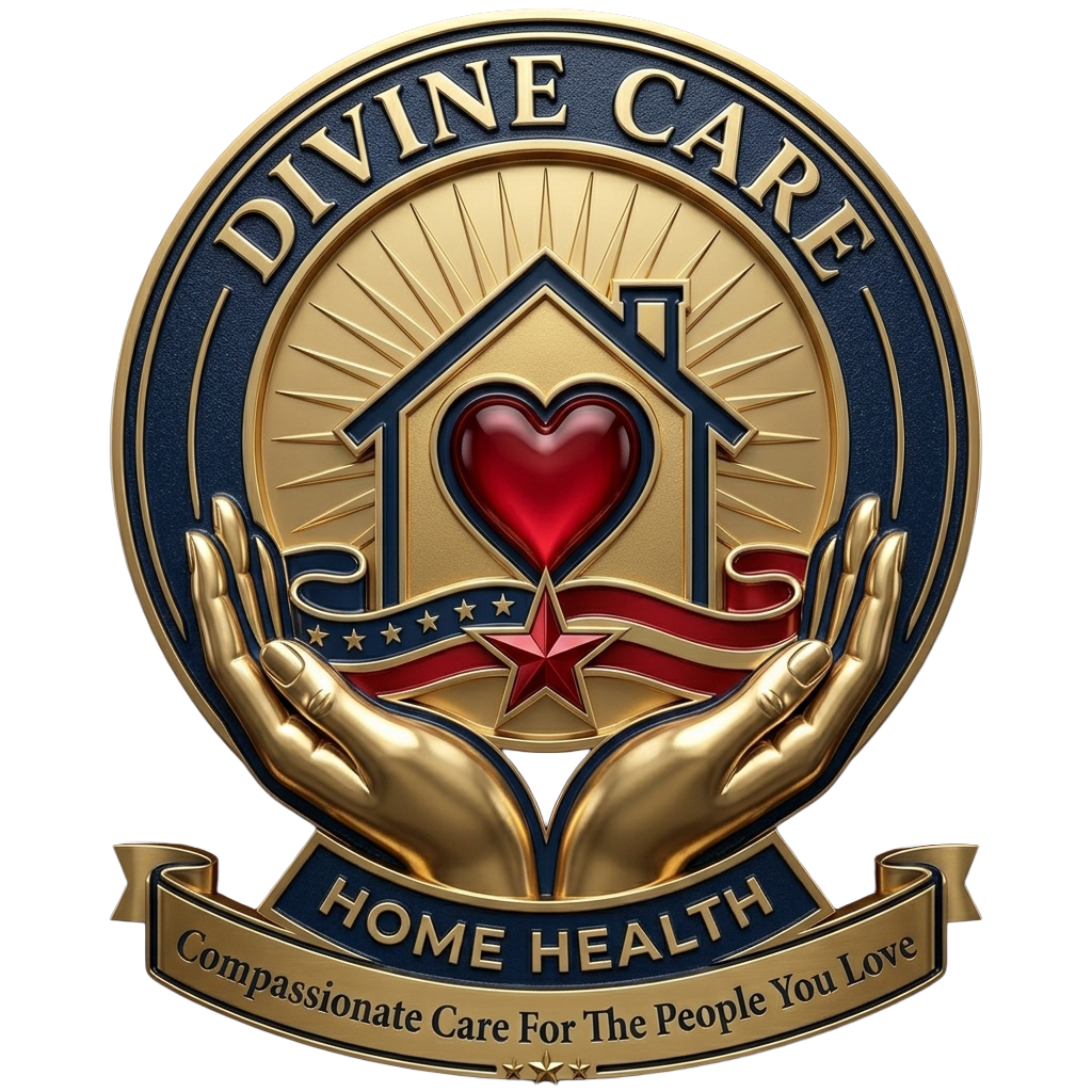 Divine Care Home Health 3D Logo